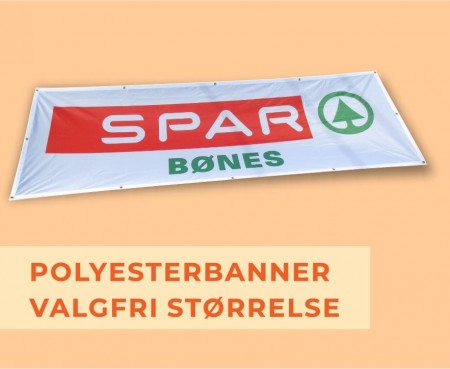 STOFF-BANNER I VALGFRI STØRRELSE