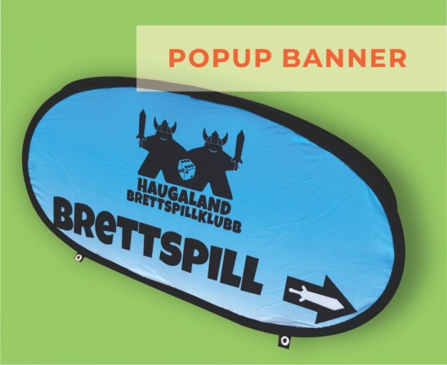 Popup bannere i 3 størrelser fra Vestflagg 