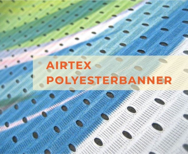 Airtex polyesterstoff med perforering. 