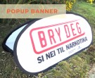 Popup banner fra Vestflagg kan brukes inne og ute. thumbnail