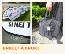 Popup banner med borrelåsstag, bakkeplugger og bæreveske.  thumbnail