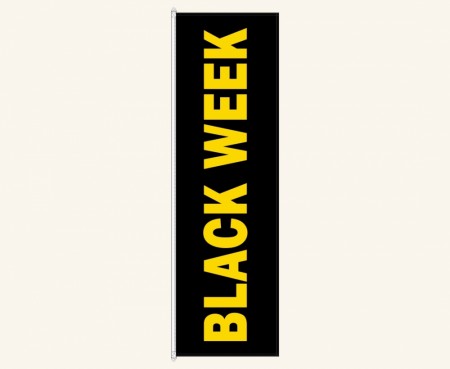 Black week flagg