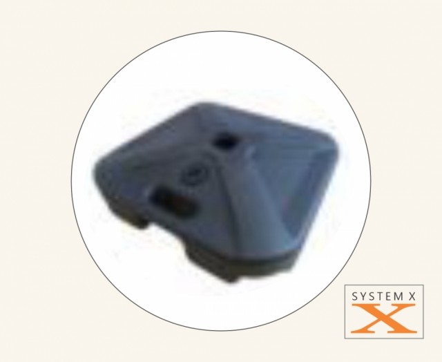 Vanntank til stor kryssfot for beachflagg System-X. 