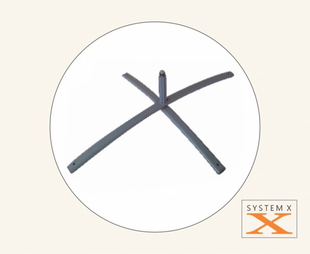 Stor buet kryssfot til beachflagg System-X